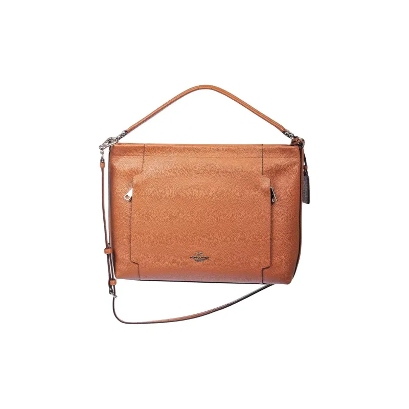 COACH Scout Leather One Shoulder Handbag Regular Women's Brown-1