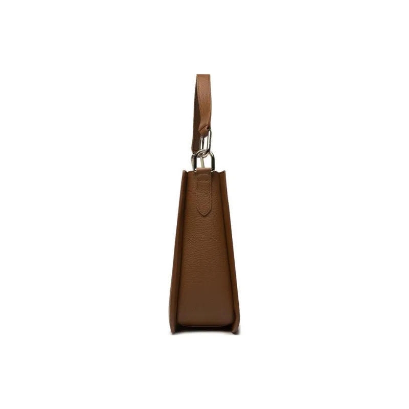 Furla Sofia Grainy Grained Leather Tote Bag Shopping Bag Shoulder Bag Crossbody Bag Handbag Small Size Women's Brown-2