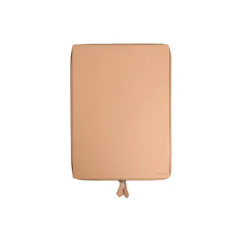 ZARA Cow Leather Laptop Bag Women's Light Beige