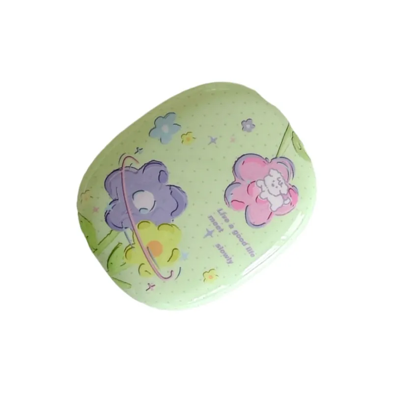 Baohuguang Compatible With AirPods Max TPU Fresh Polka Dot Floral Puppy Lightweight Head Mounted Headphone Set-2