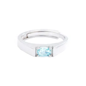 AIDAQIAN S925 Silver Ring Open And Adjustable Men's