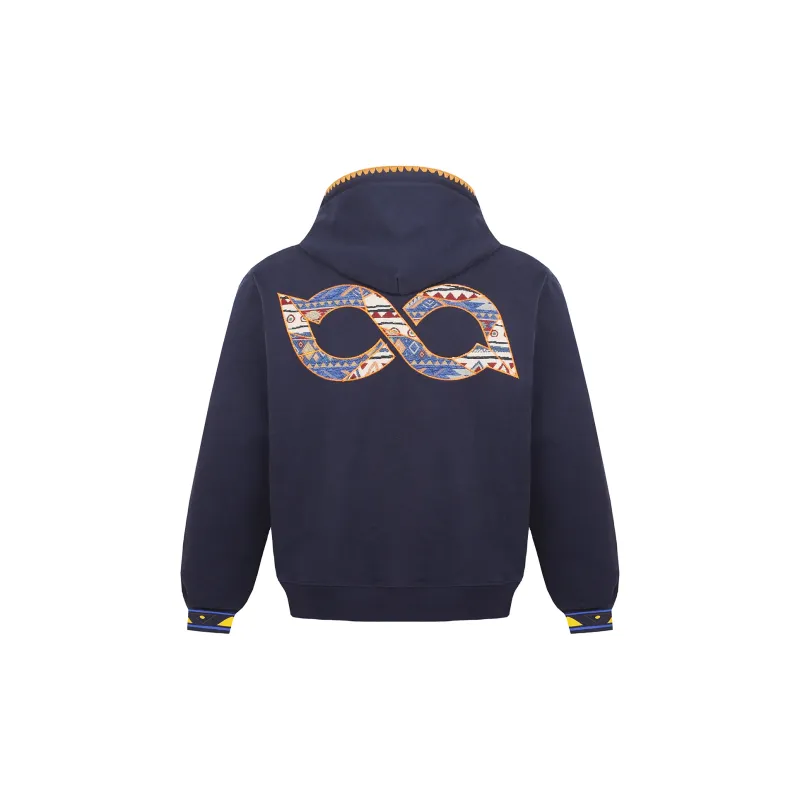 BIPOLAR Sweatshirt Unisex Heather Gray Navy Blue-6