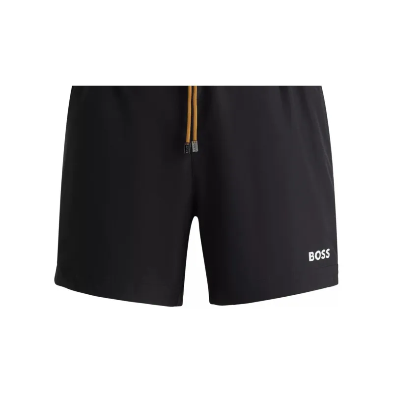 HUGO BOSS Logo print Swim Shorts-4
