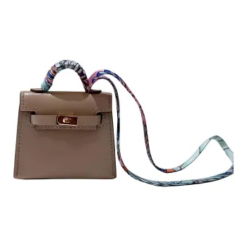 HERMES Mini Kelly Generation 1 Leather Kelly Bag Accessory Unisex Brown