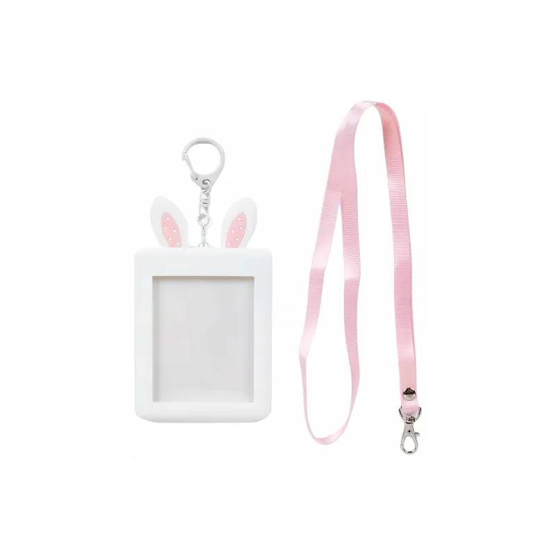 Sanrio ABS With Silicone Card Holder Regular Unisex White Pink-2