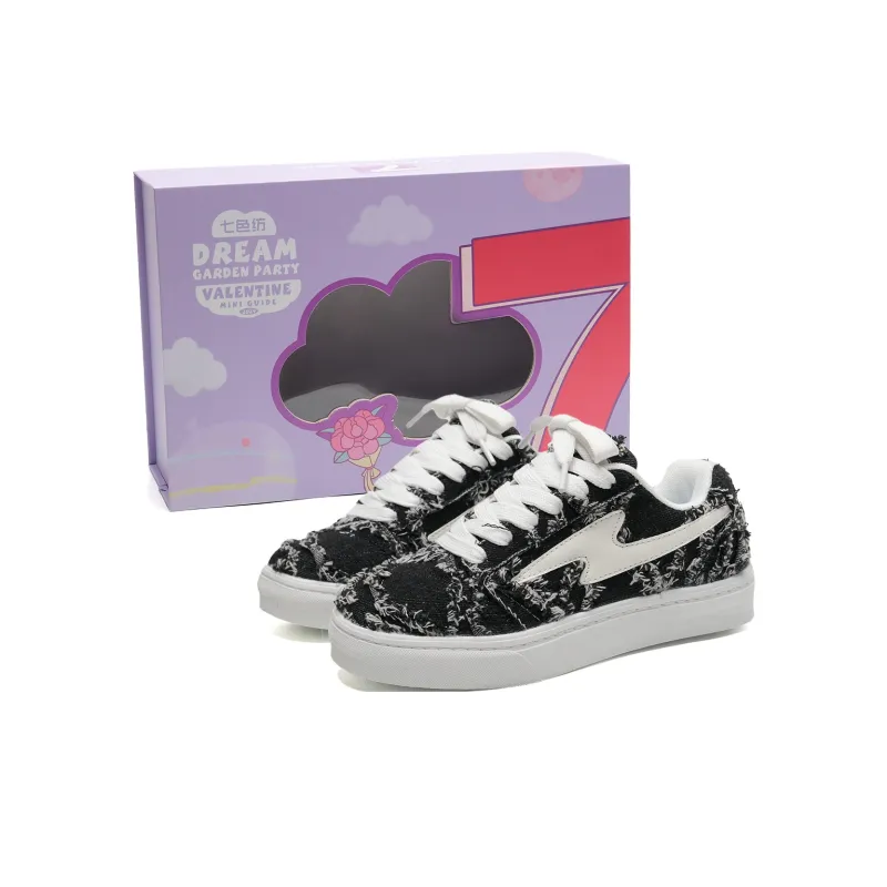 7 SEVFUN Low Top Skateboard Shoes Unisex Denim Blue Box Included-7