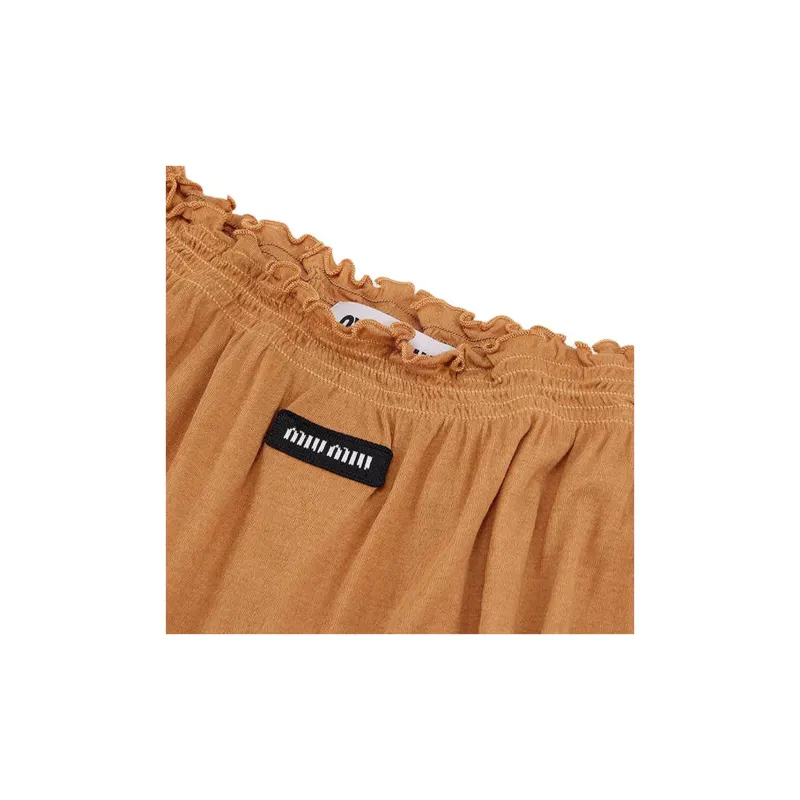 MIU MIU FW24 Casual Short Skirts Women's Cameo Brown-3