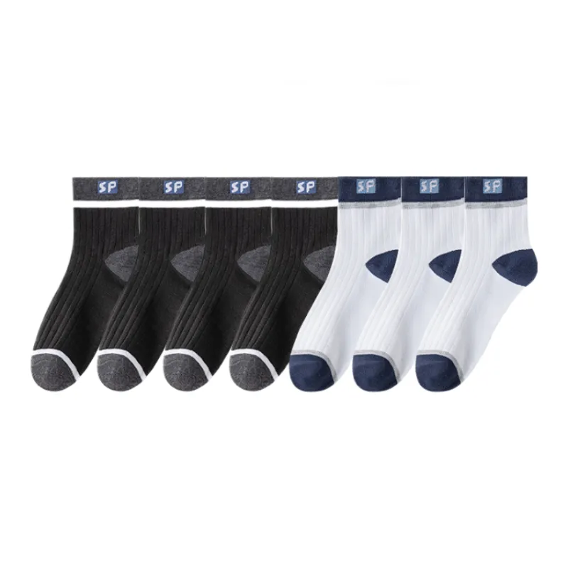 Lan Miao Mid Calf Socks Men's 7 Pack-4