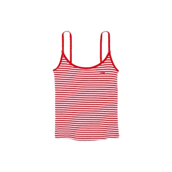Victoria's Secret PINK Pretty Perfect Tank Top / BVS Pajama Tops Women's Vermilion Stripes