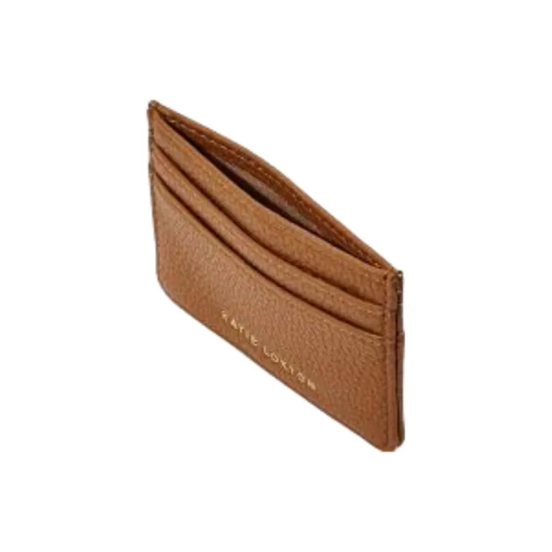 MICHAEL KORS Jet Set Leather Card Holder Women's Brown-2