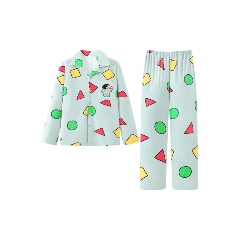 Gongdie x LABIXIAOXIN LIANMINGKUAN Pajama Set Unisex Green-2