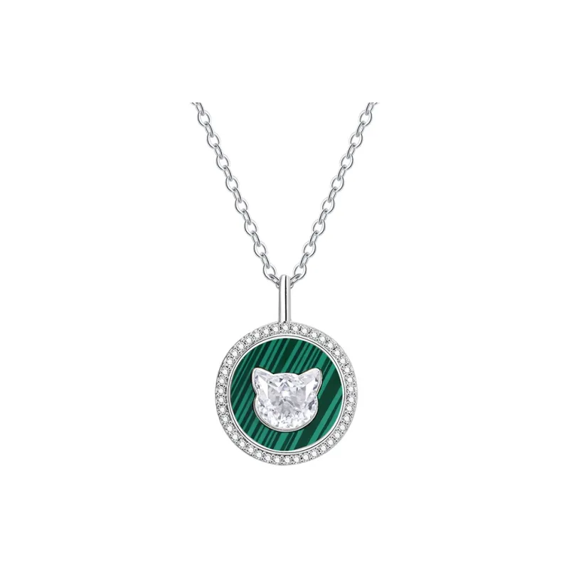 PEACE & CAT S999 Fine Silver Necklaces Women's-5
