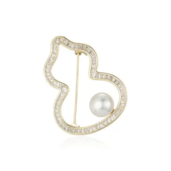 Mofei Freshwater Pearl Brooches Unisex