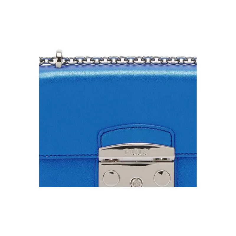 Furla Metropolis Collection Calfskin Shoulder Bag Crossbody Bag Mini Women's Cobalt Blue-2