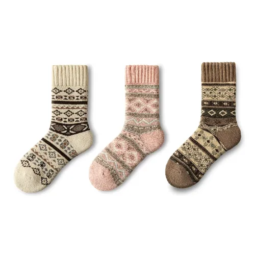 Primeet Mid Calf Socks Women's 3 Pack