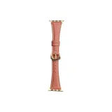 Leather-Genuine Leather Small Round Pendant Strap-Orange Brown