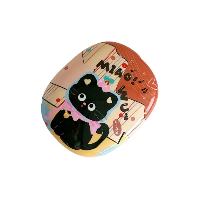 Baohuguang Compatible With AirPods Max TPU Black Cat Cat Music Fully Enclosed Impact Resistant Scratch Headphone Set-1