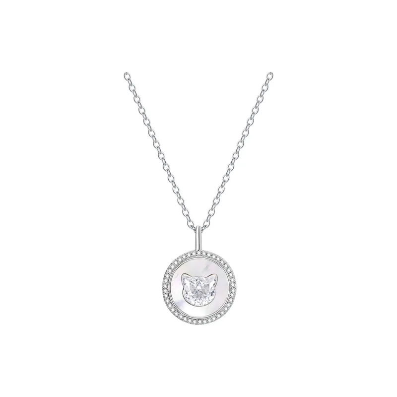 PEACE & CAT S999 Fine Silver Necklaces Women's-0