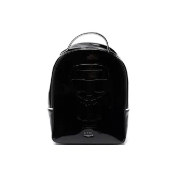 KARL LAGERFELD Polyurethane Backpack Kids' Black