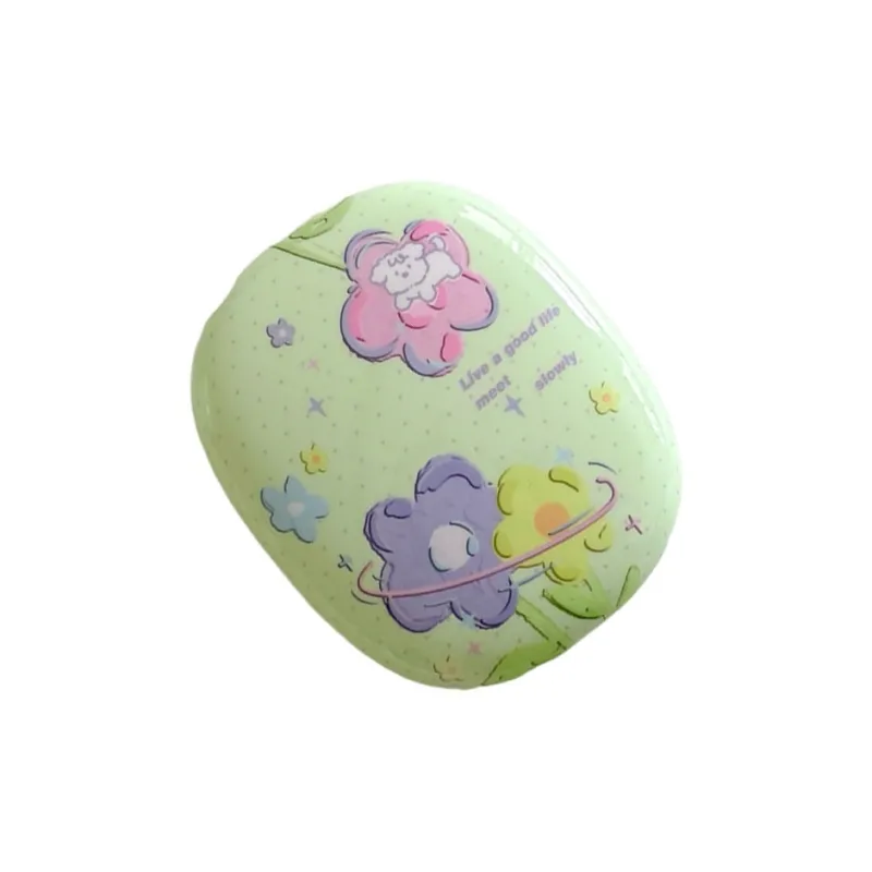 Baohuguang Compatible With AirPods Max TPU Fresh Polka Dot Floral Puppy Lightweight Head Mounted Headphone Set-1