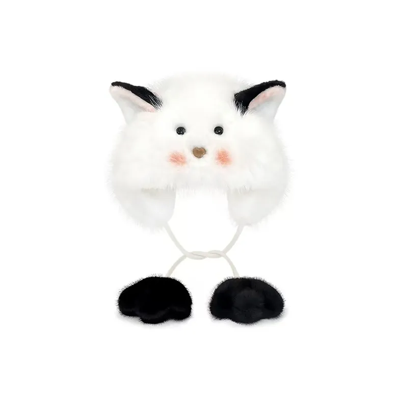 Eight Small Million Cotton Beanies Women's White-0