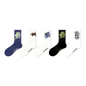 JKN Mid Calf Socks Unisex 5 Pack