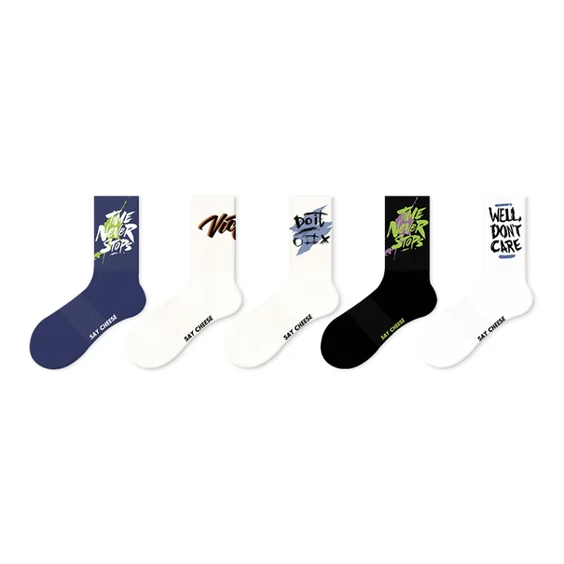 JKN Mid Calf Socks Unisex 5 Pack-5