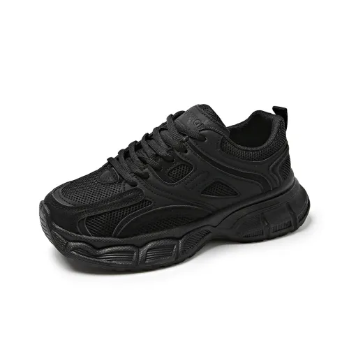 Medd Chunky Sneakers Women's Low Top Black/Brown