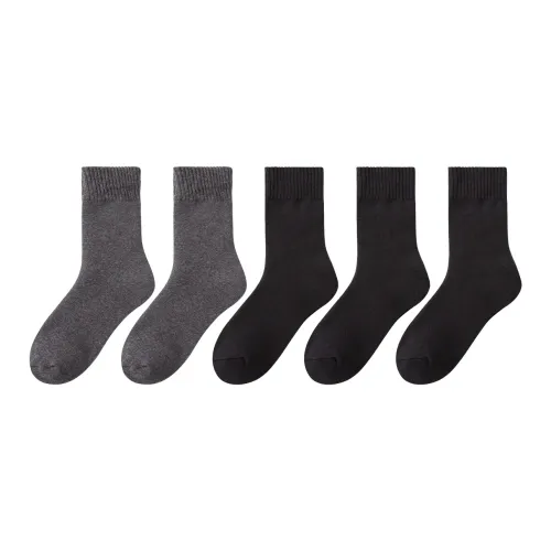 AOKANG Mid Calf Socks Men's 5 Pack