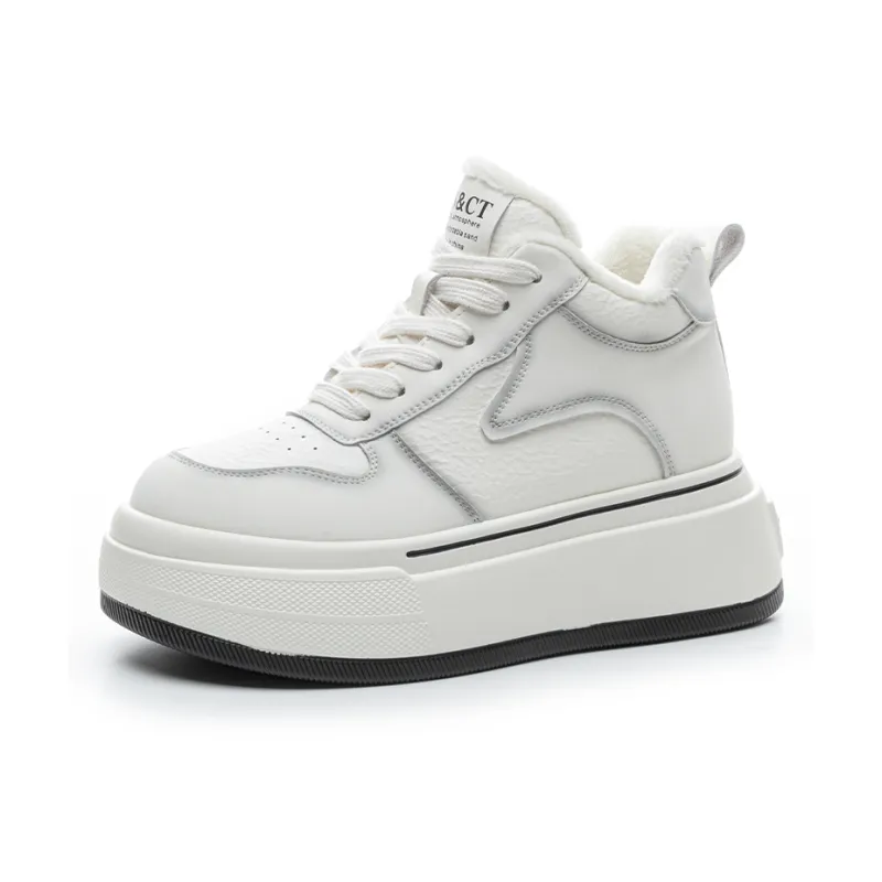 NRDROFFICIAL Skateboard Shoes Women's High Top Black White, Black Red-20