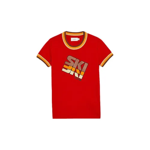 COACH T Shirts Women's Red