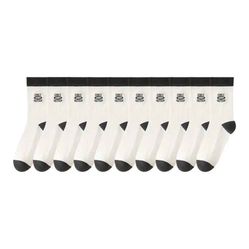 Lan Miao Mid Calf Socks Men's 10 Pack-6