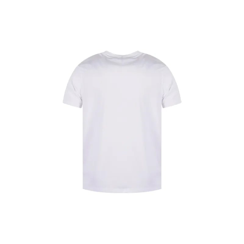 VERSACE Letter Print Crew Neck Casual Short-Sleeved T-Shirt T-Shirt Men's White-1