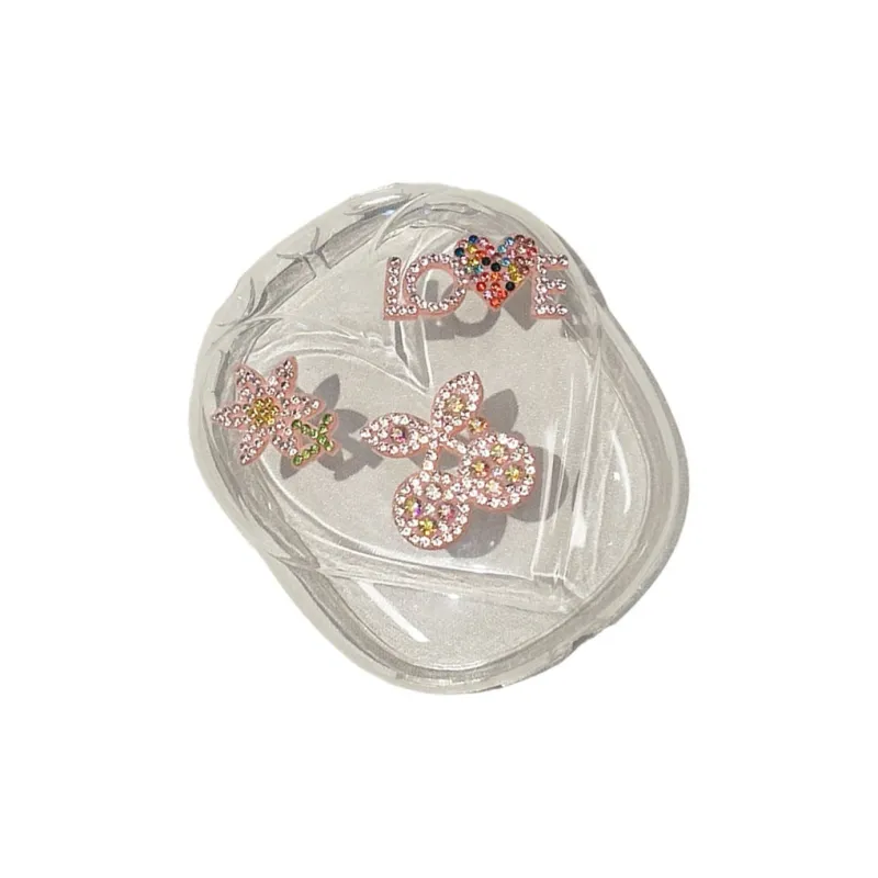 Baohuguang Compatible With AirPods Max TPU Urban Chic Style Original Design Cherry Love Fully Enclosed Headphone Set-1