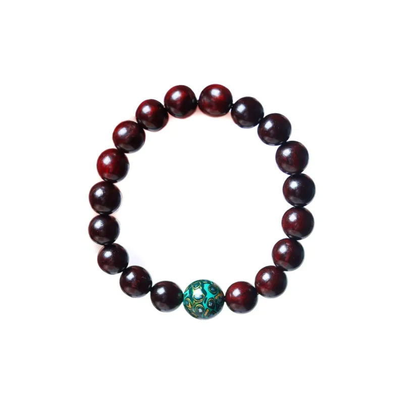 LINKY Laboratory Small Leaf Red Sandalwood Bracelets Unisex-14