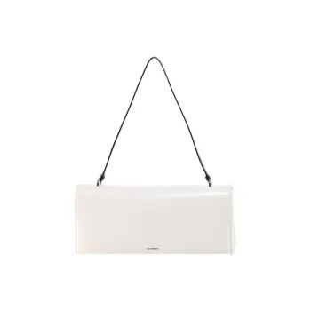 JIL SANDER Leather Shoulder Bag Women's White