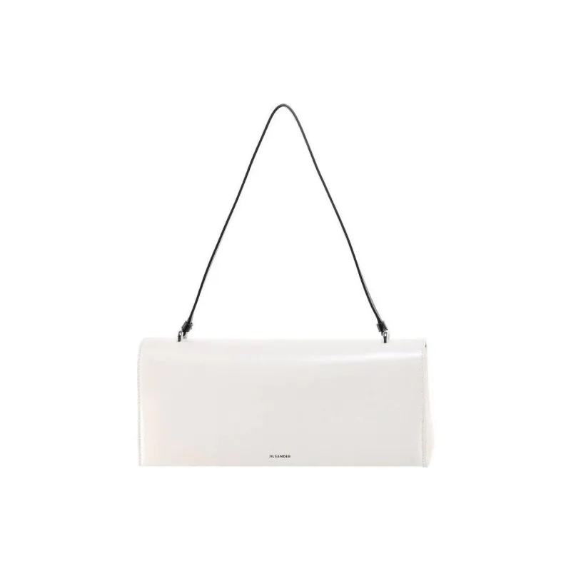 JIL SANDER Leather Shoulder Bag Women's White-0