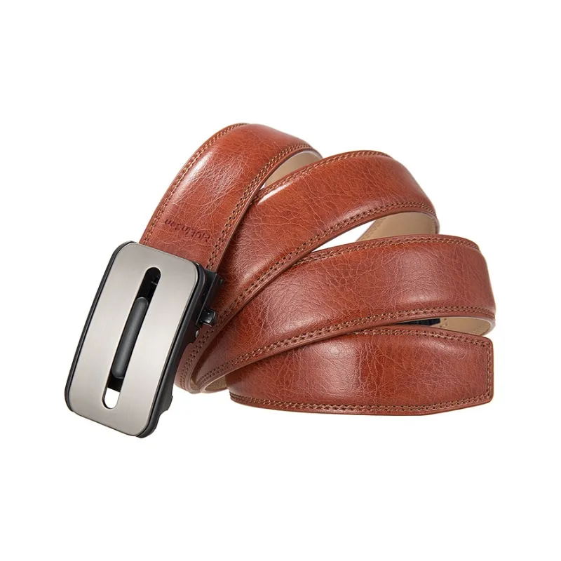 Mulinsen Alloy+Cow Split Leather Leather Belts Unisex 3 8-4