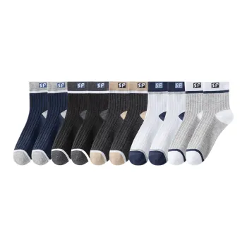 Lan Miao Mid Calf Socks Men's 10 Pack