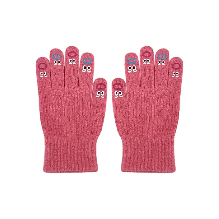 YUZHAOLIN Polyester Knit Gloves Women's-3