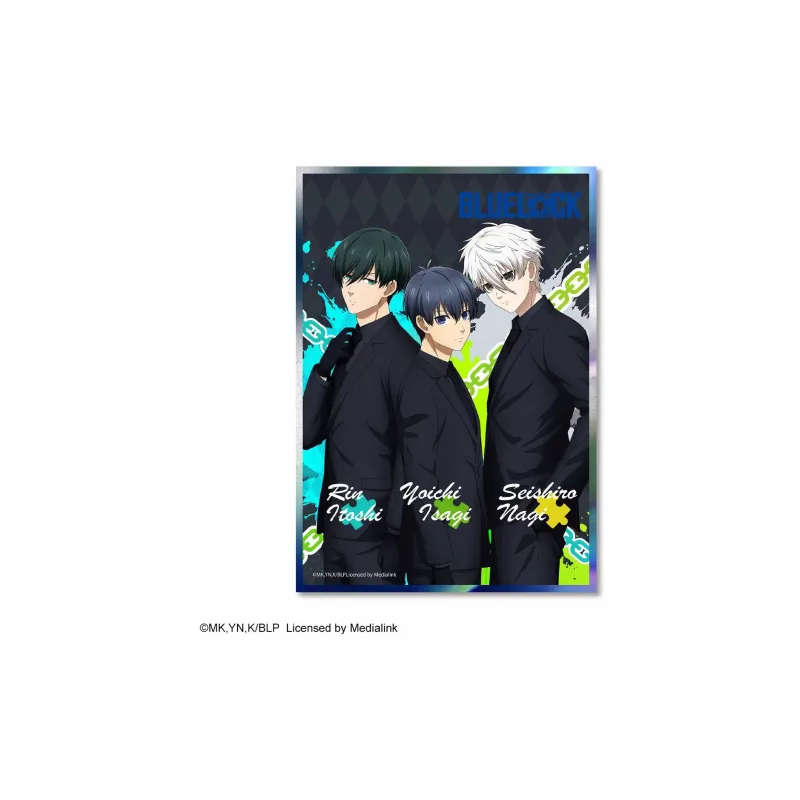 MOUXUYY Blue Lock Flash Silver Laser Multiplayer 15*20CM Anime Artboard Prints-4