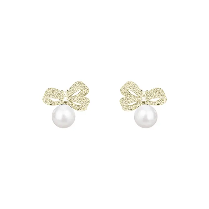 Peach Tea Copper Stud Earrings Women's-2