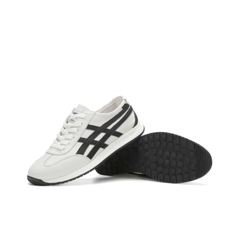 AOKANG Low Top Casual Shoes Men's White Black-7