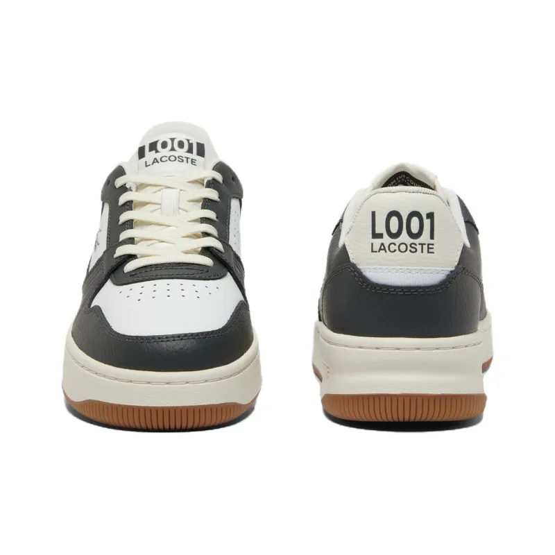 LACOSTE L001 Warm Low-Top Skateboard Shoes Men's Dark Gray-3