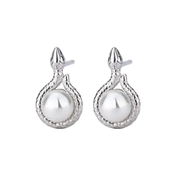 AITAO 999 Silver Sterling Silver Hoop Earrings Women's