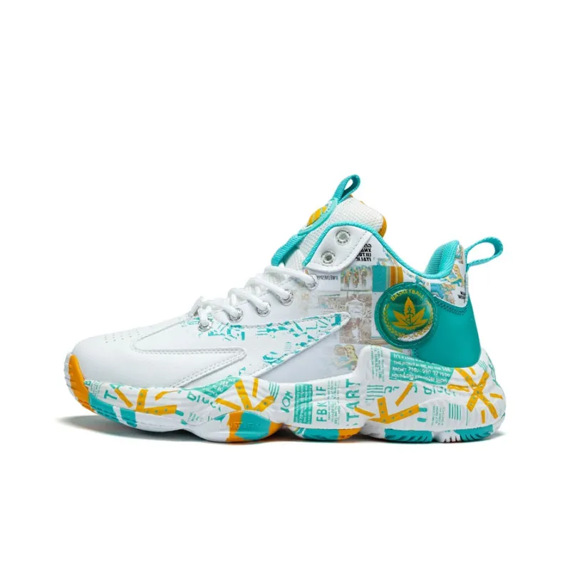 Black tailed Deer Shock Absorbers With Slip Resistant And Abrasion Resistant Properties Mid Top Basketball Shoes Unisex-0