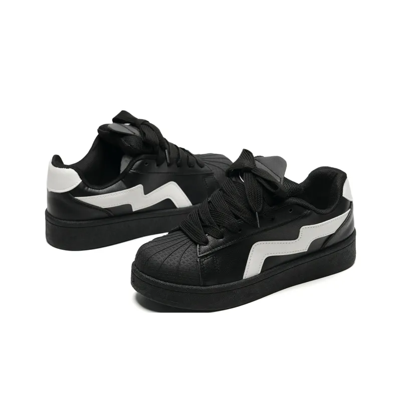 OAOQ Wear resistant And Lightweight Low Top Skateboard Shoes Women's-7
