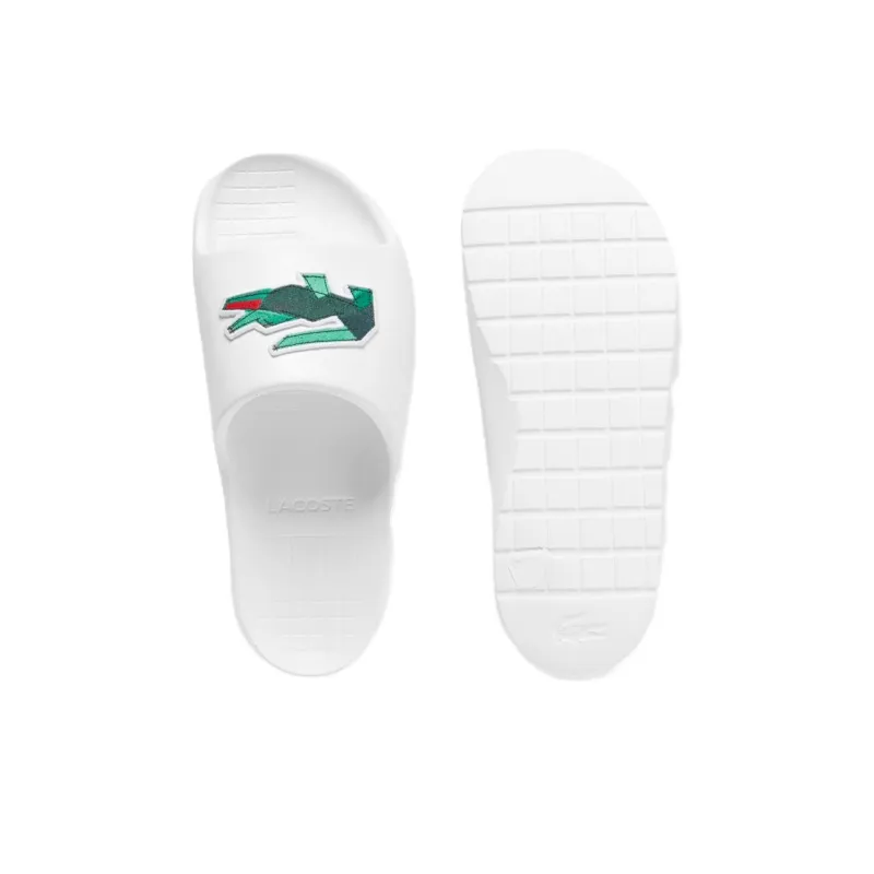 LACOSTE Slip-Resistant Slide Slippers Men's White-4