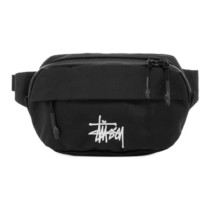 Stussy Nylon Crossbody Bags Fanny Pack Regular Unisex Black-1