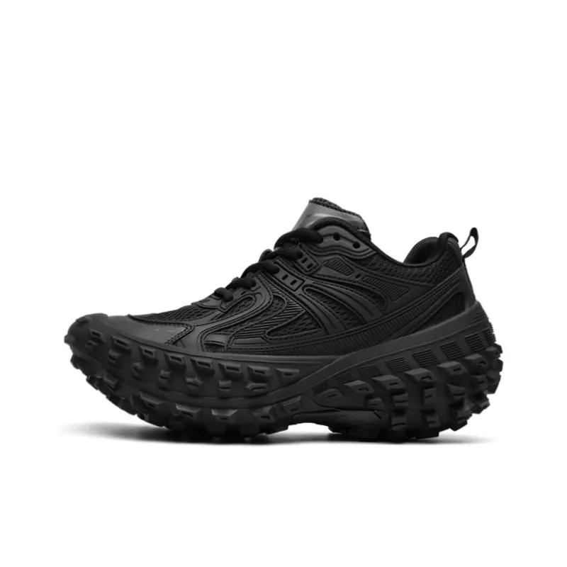 ORD Anti-Slip Wear-Resistant Breathable Lightweight Height Increasing Low-Top Chunky Sneakers Unisex Brown-6